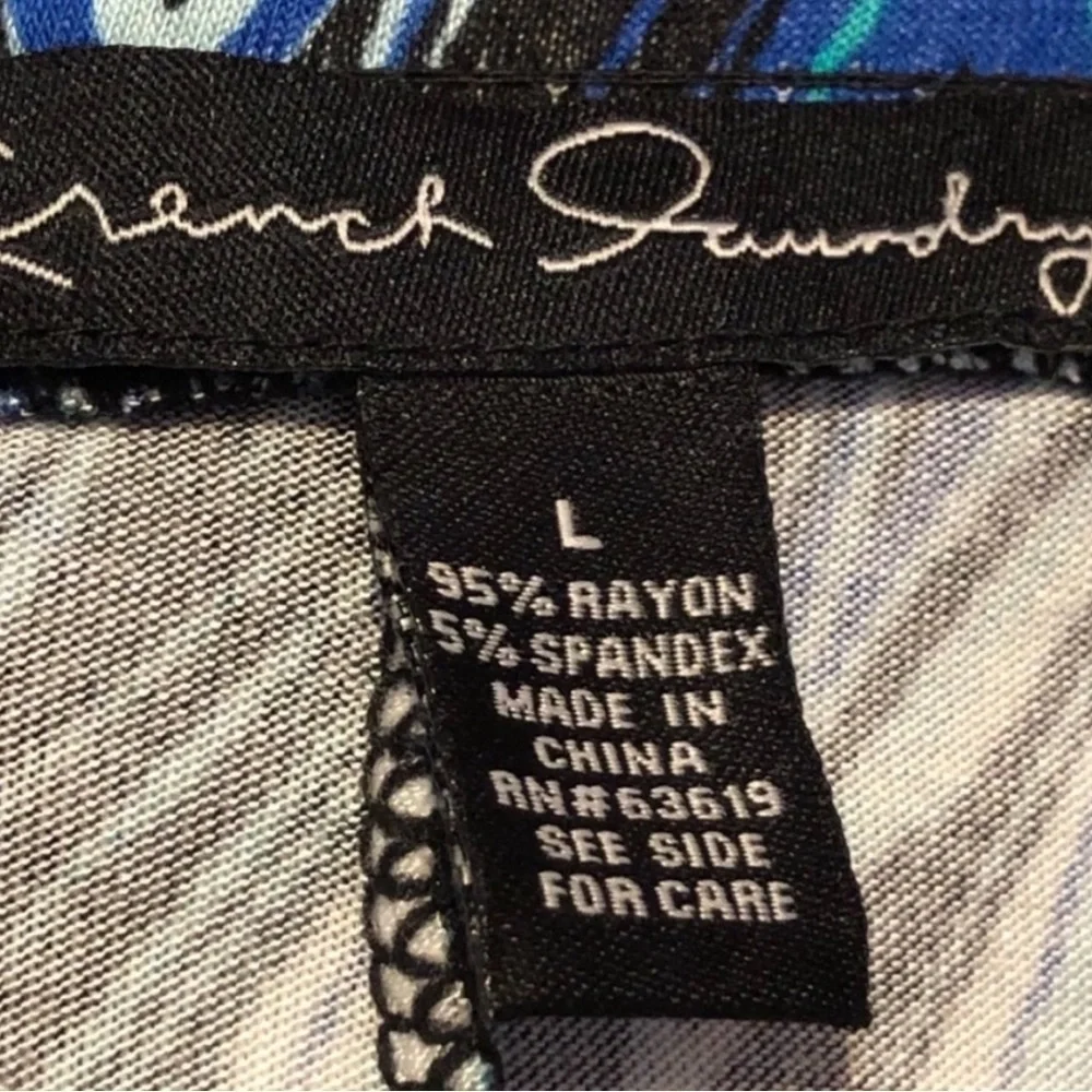 French Laundry Maxi Skirt Chevron Pattern Size L
